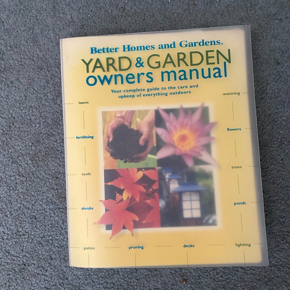 Better Homes and Gardens Yard & Garden Owner's Manual - Yellow Cover